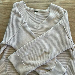 Free People Over Sized Sweater, light pink, size small, great condition